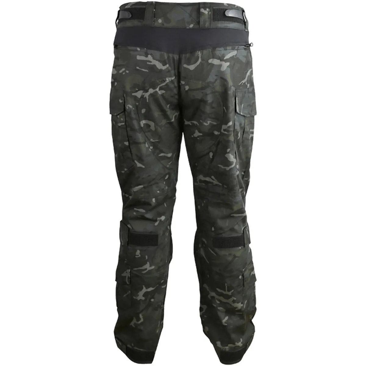 Kombat Spec-Ops Trousers with Knee Pads Black BTP Camo