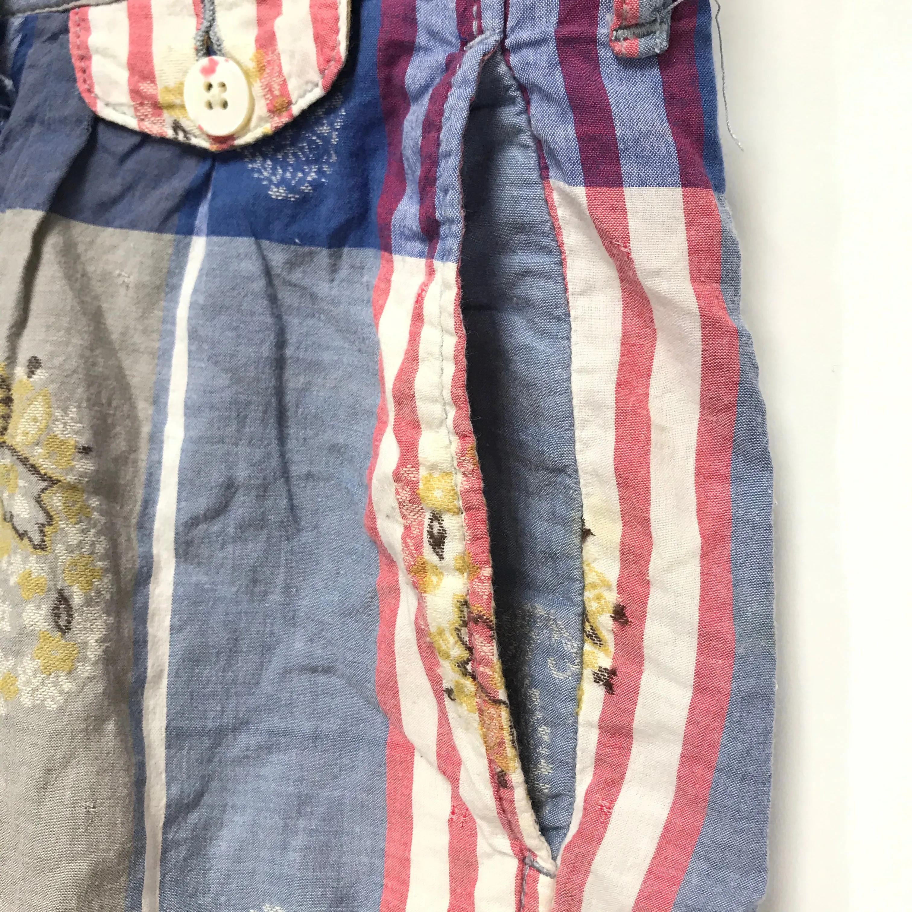 [L] Kapital Big Paisley Plaid Shorts
