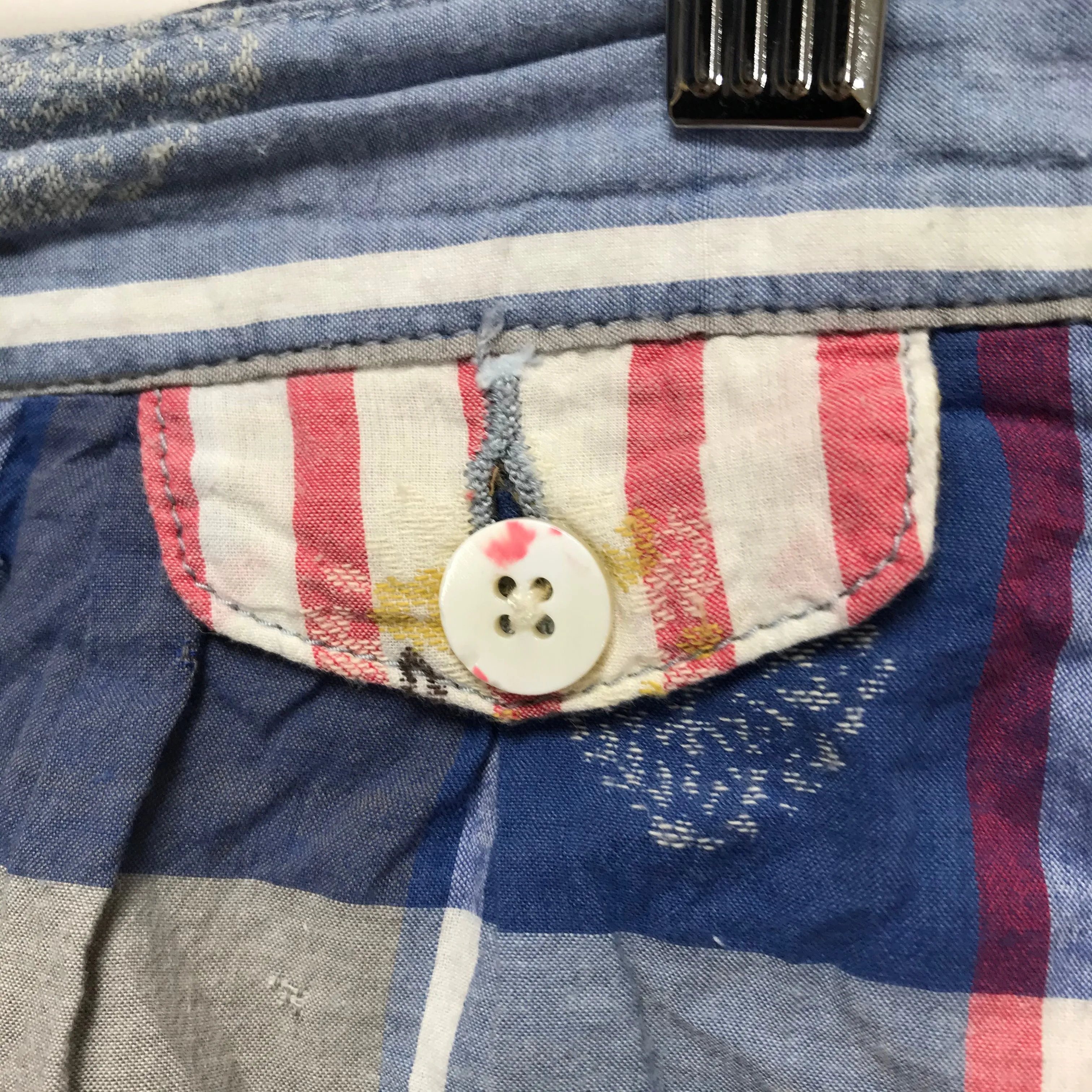 [L] Kapital Big Paisley Plaid Shorts