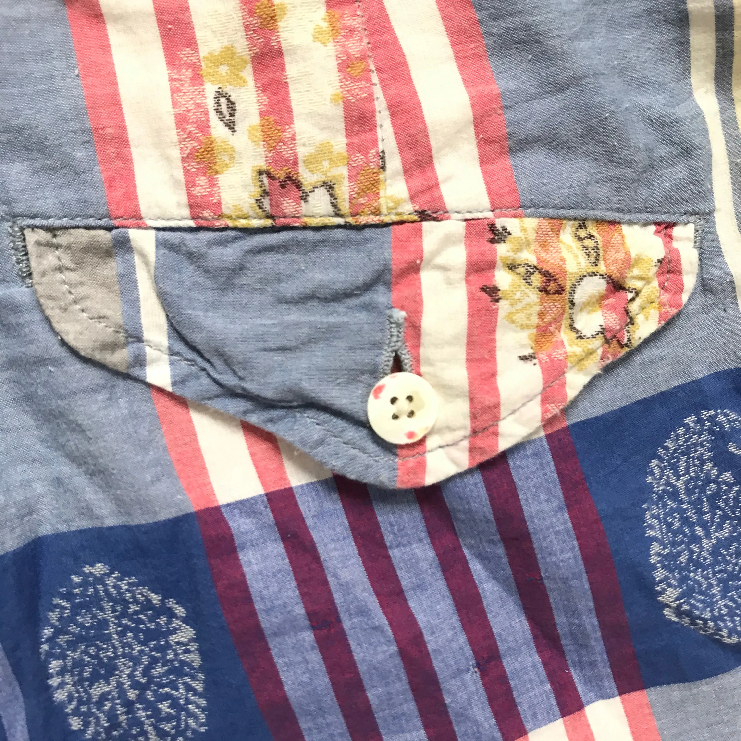 [L] Kapital Big Paisley Plaid Shorts