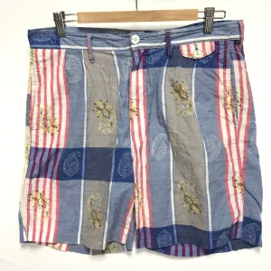[L] Kapital Big Paisley Plaid Shorts