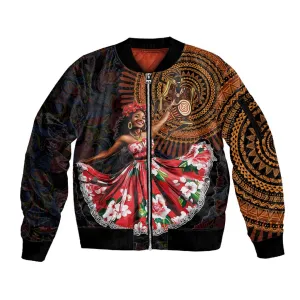 Ladies Sega Dance Sleeve Zip Bomber Jacket Paisley Mix African Pattern LT15