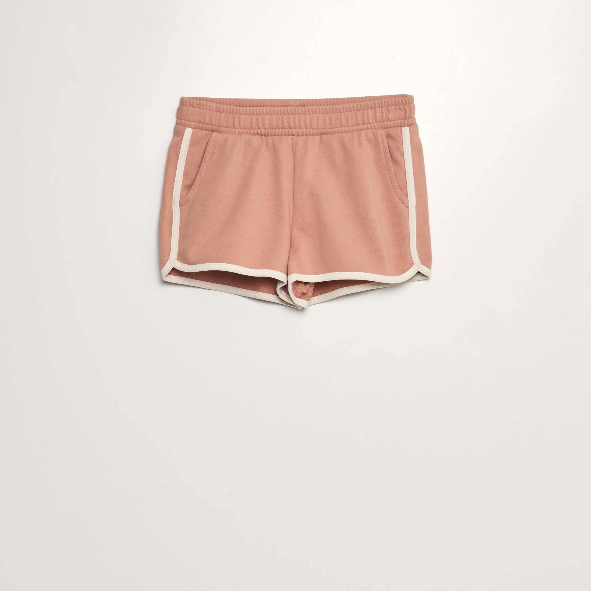 Lightweight sweatshirt fabric shorts pink