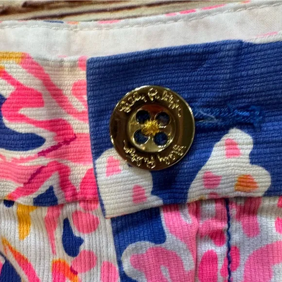 Lilly Pulitzer The Buttercup 5” Shorts in Brilliant Blue It’s Eelectric Sz 00