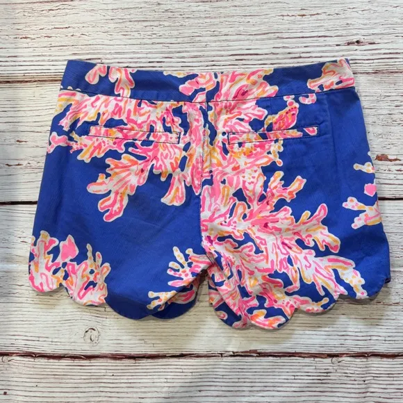 Lilly Pulitzer The Buttercup 5” Shorts in Brilliant Blue It’s Eelectric Sz 00