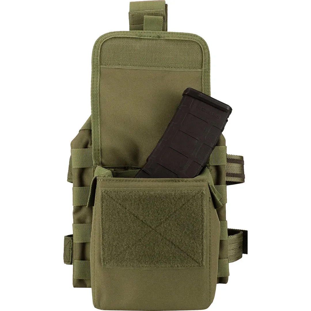 Loaded Gear VX-100 Tactical Vest and Leg Platforms | Black, OD Green, Dark Earth | BI12016, BI12330, BI12344