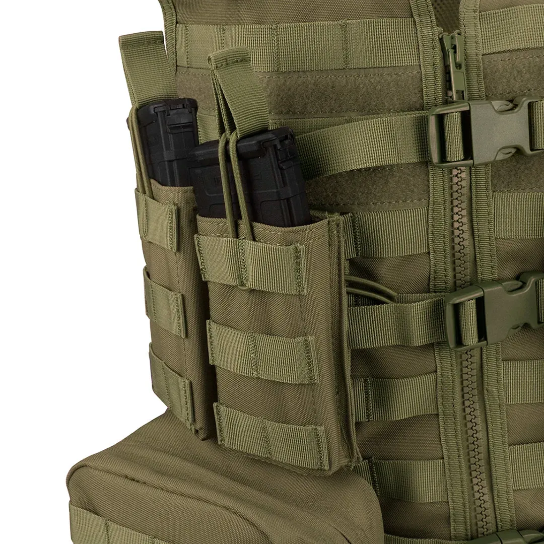 Loaded Gear VX-100 Tactical Vest and Leg Platforms | Black, OD Green, Dark Earth | BI12016, BI12330, BI12344