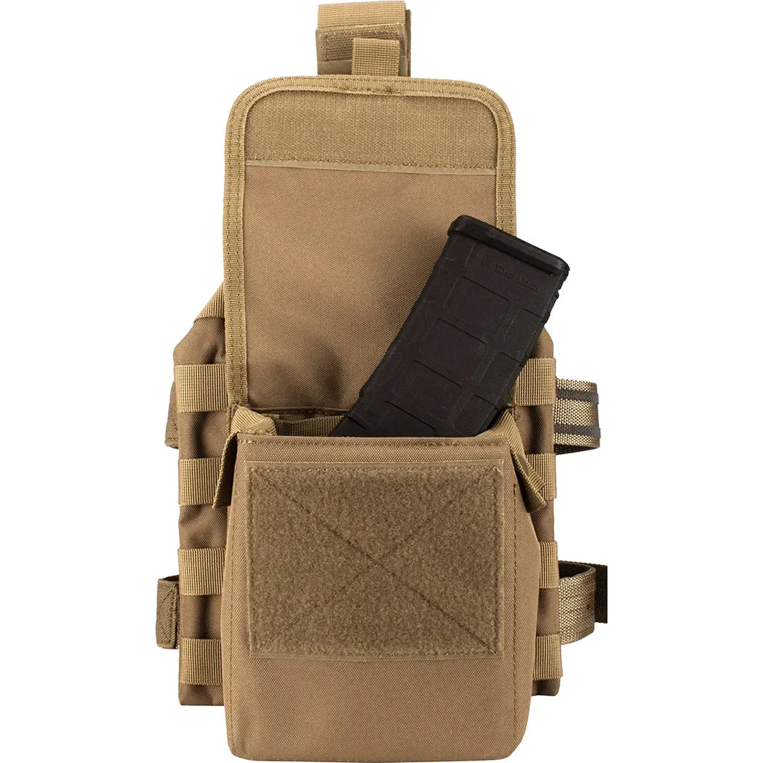 Loaded Gear VX-100 Tactical Vest and Leg Platforms | Black, OD Green, Dark Earth | BI12016, BI12330, BI12344