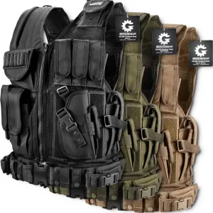 Loaded Gear VX-200 Tactical Vests | Black, OD Green, Dark Earth | BI12018, BI12332, BI12346