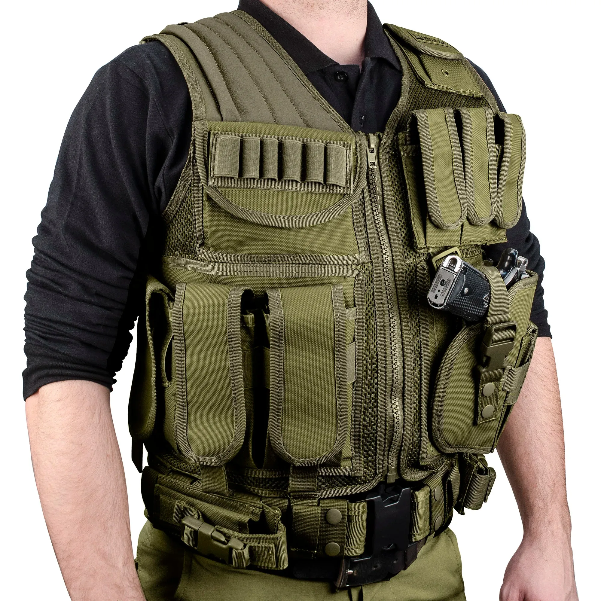 Loaded Gear VX-200 Tactical Vests | Black, OD Green, Dark Earth | BI12018, BI12332, BI12346