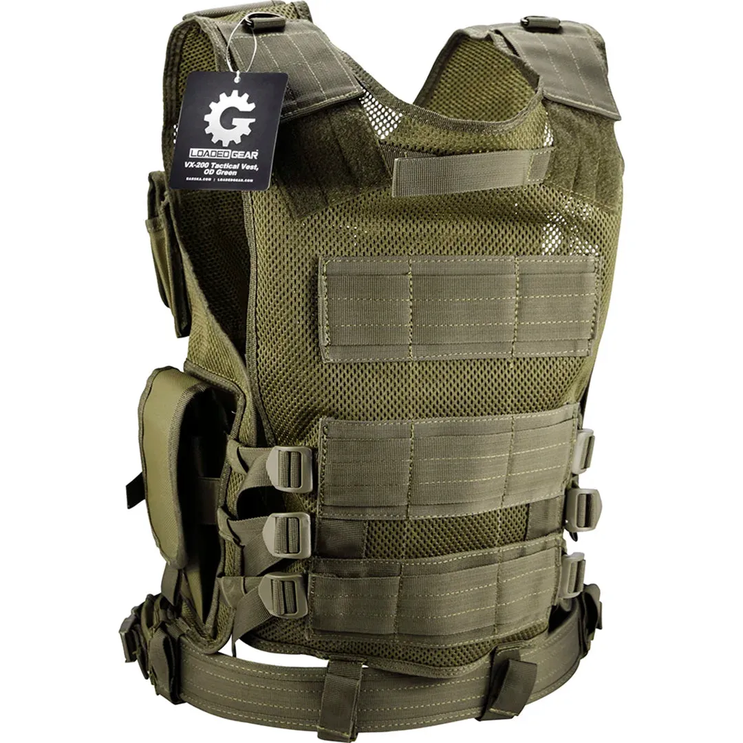 Loaded Gear VX-200 Tactical Vests | Black, OD Green, Dark Earth | BI12018, BI12332, BI12346