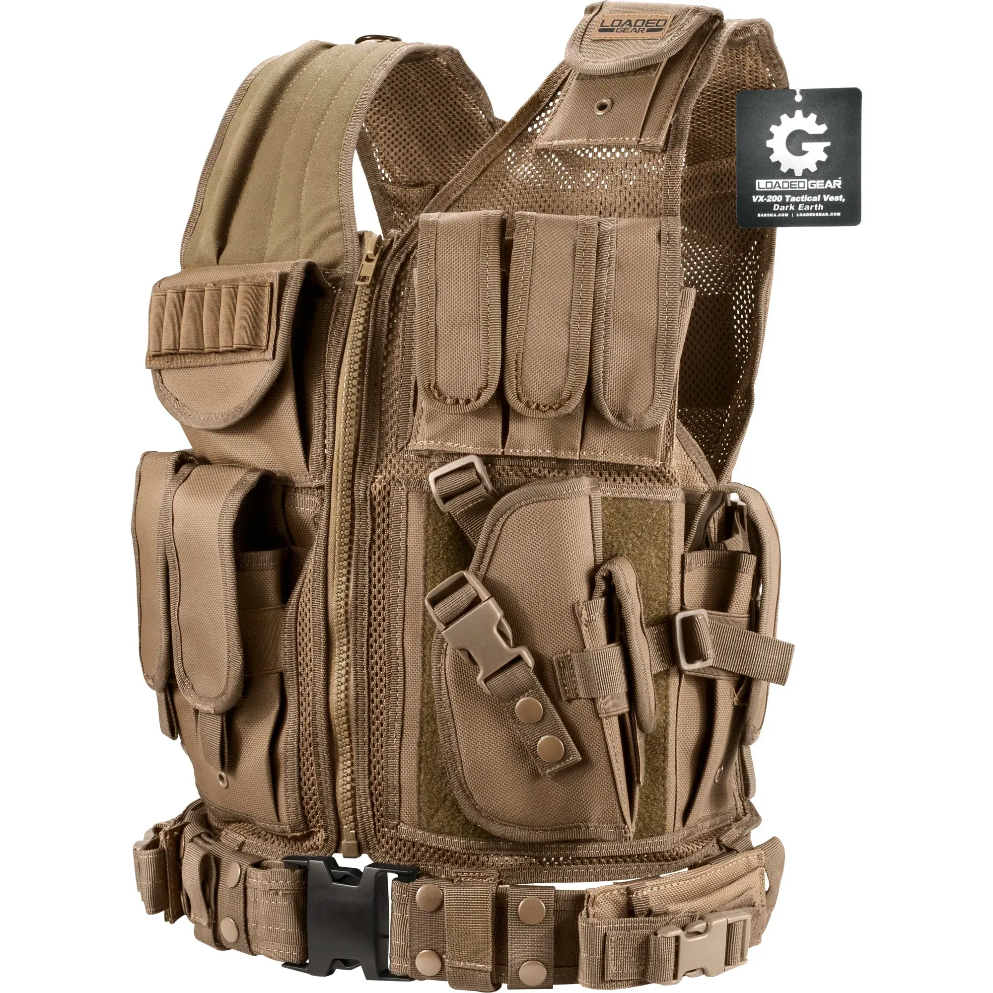 Loaded Gear VX-200 Tactical Vests | Black, OD Green, Dark Earth | BI12018, BI12332, BI12346