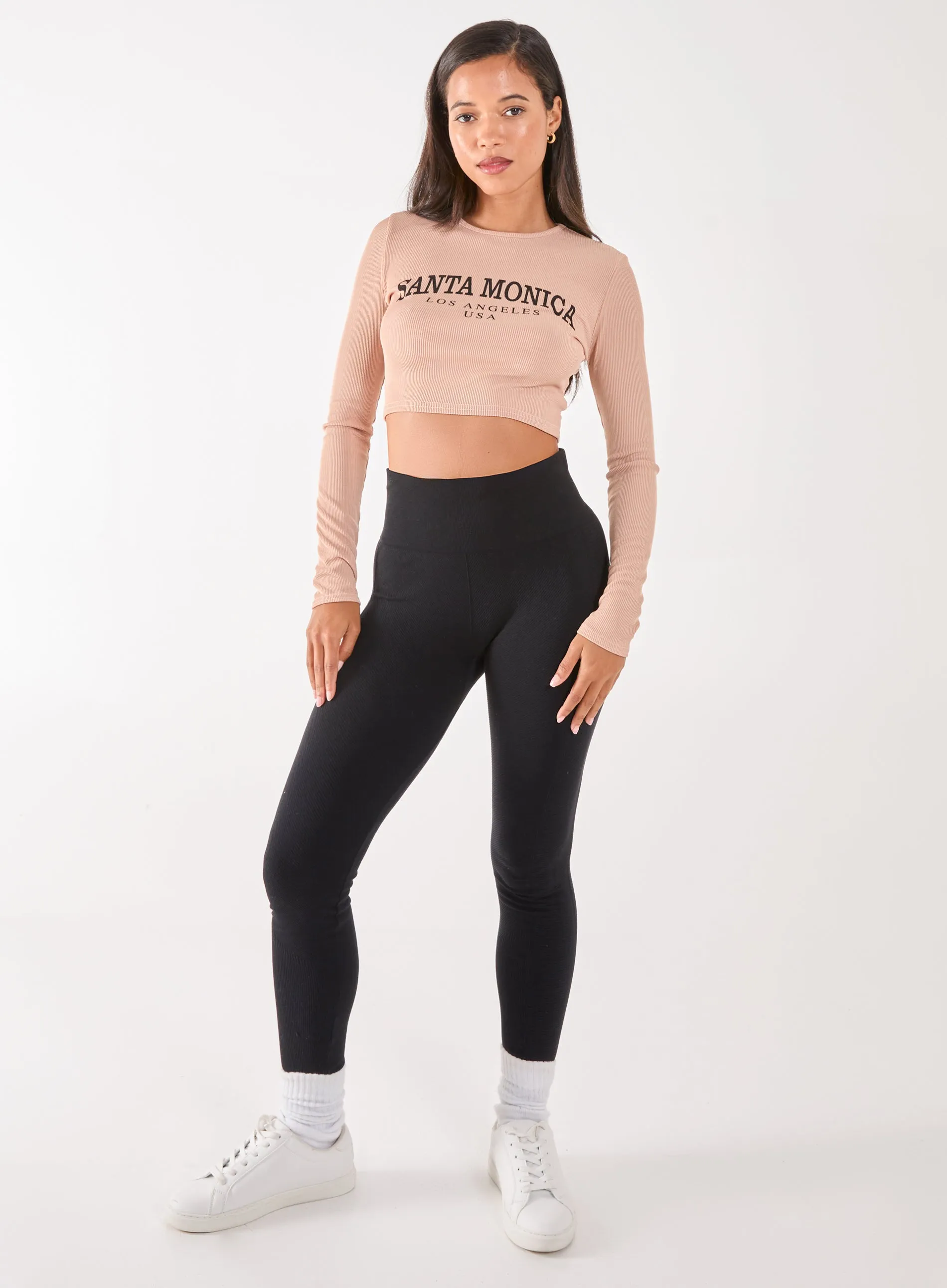Long Sleeve Santa Monica Varsity Top