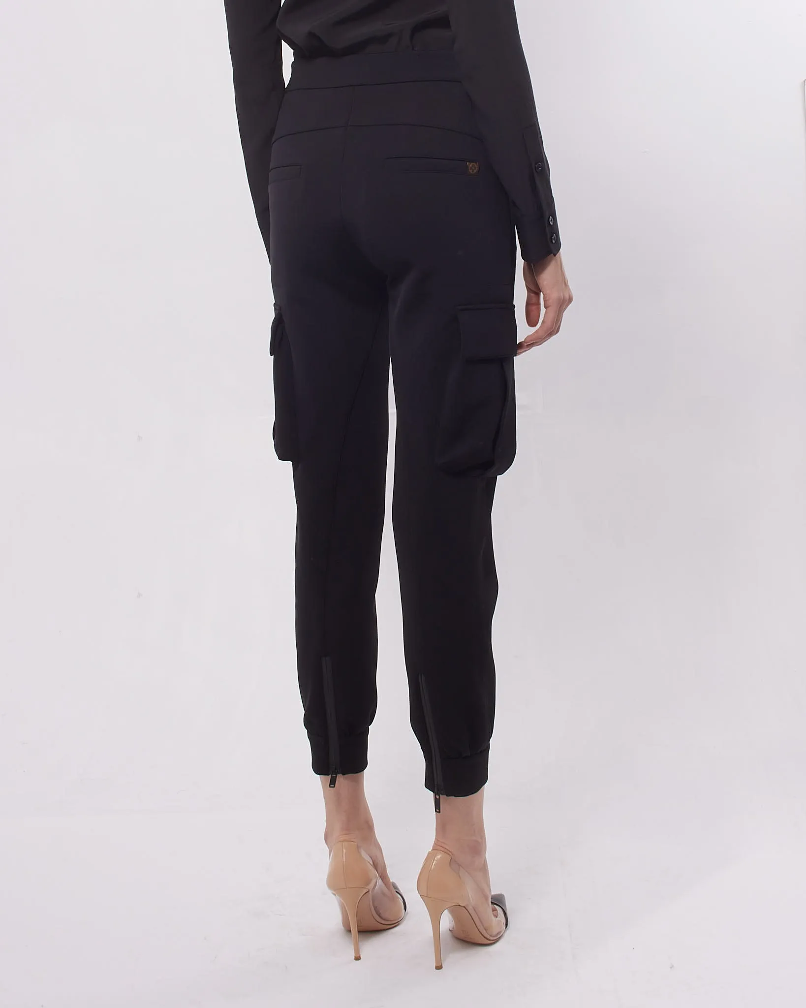 Louis Vuitton Black Cargo Trousers - 34