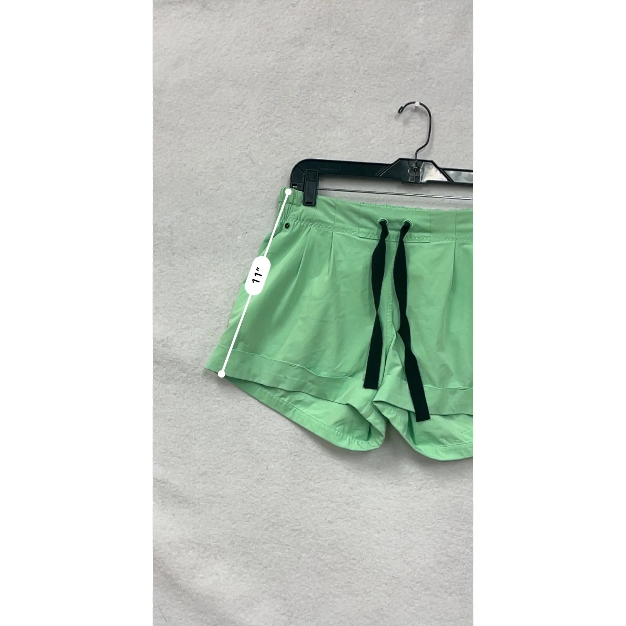 Lululemon Womens Green Drawstring Waist Athletic Shorts Size 6 #6620