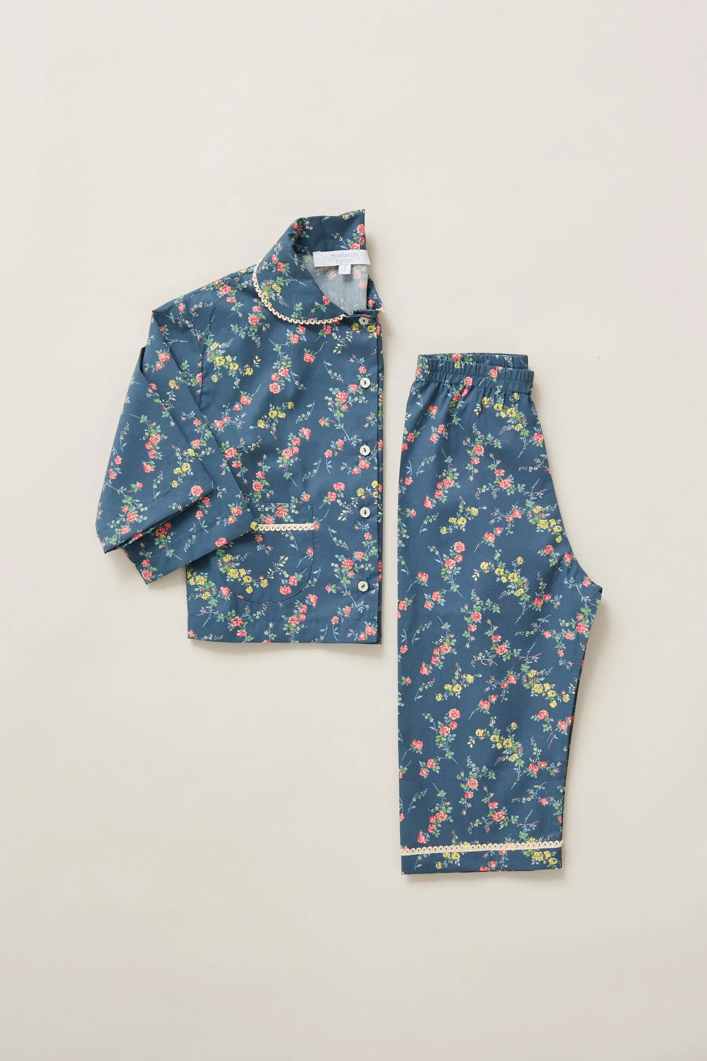 Lunar Moon Pyjamas In Blue Rose Garden