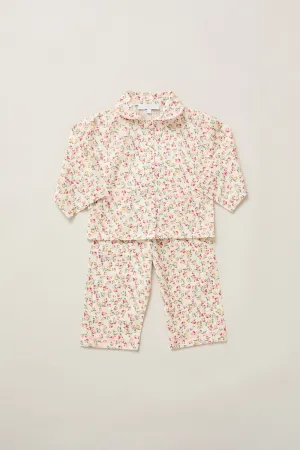Lunar Moon Pyjamas In Cream Rosebuds
