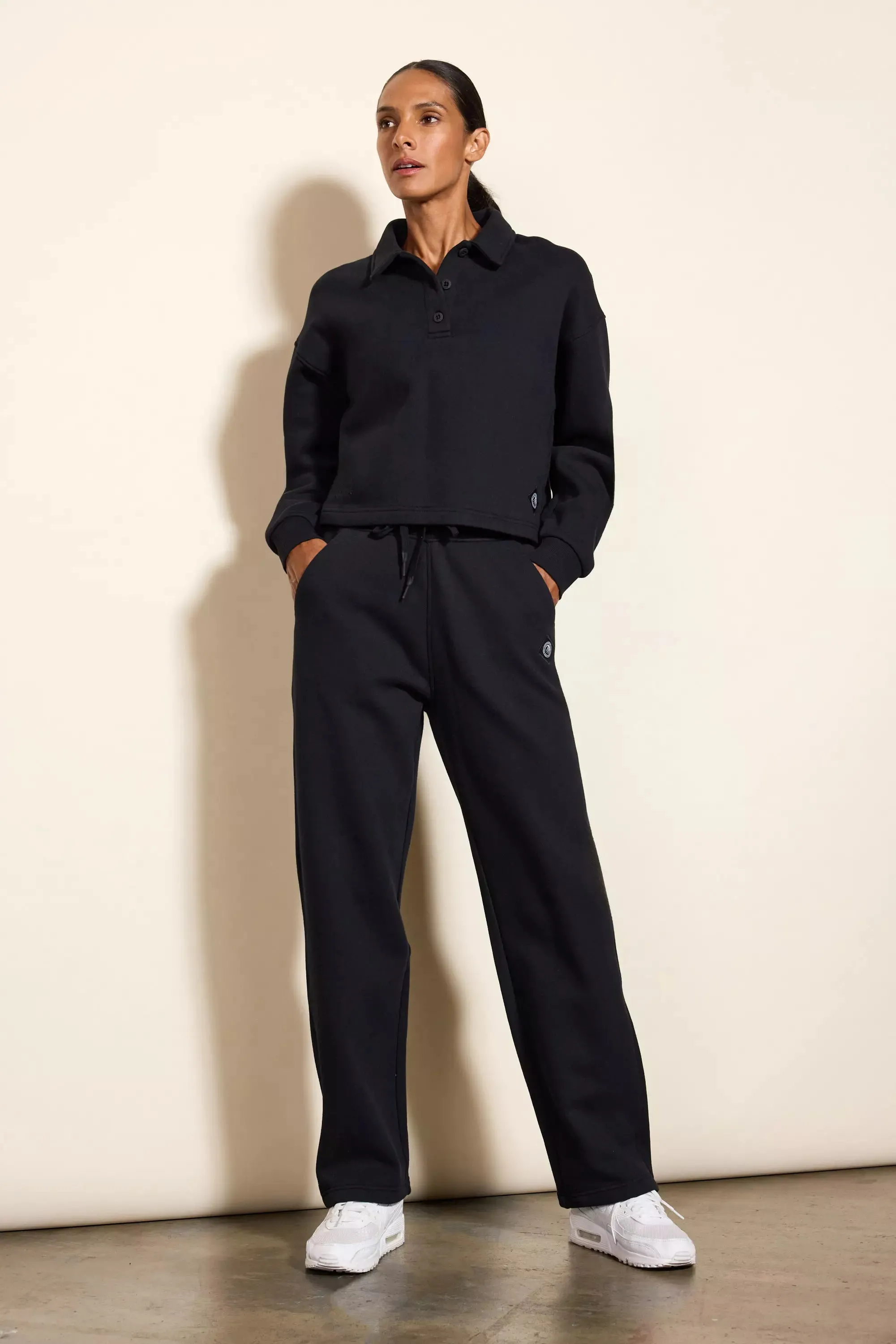 Luxefleece Polo - Black