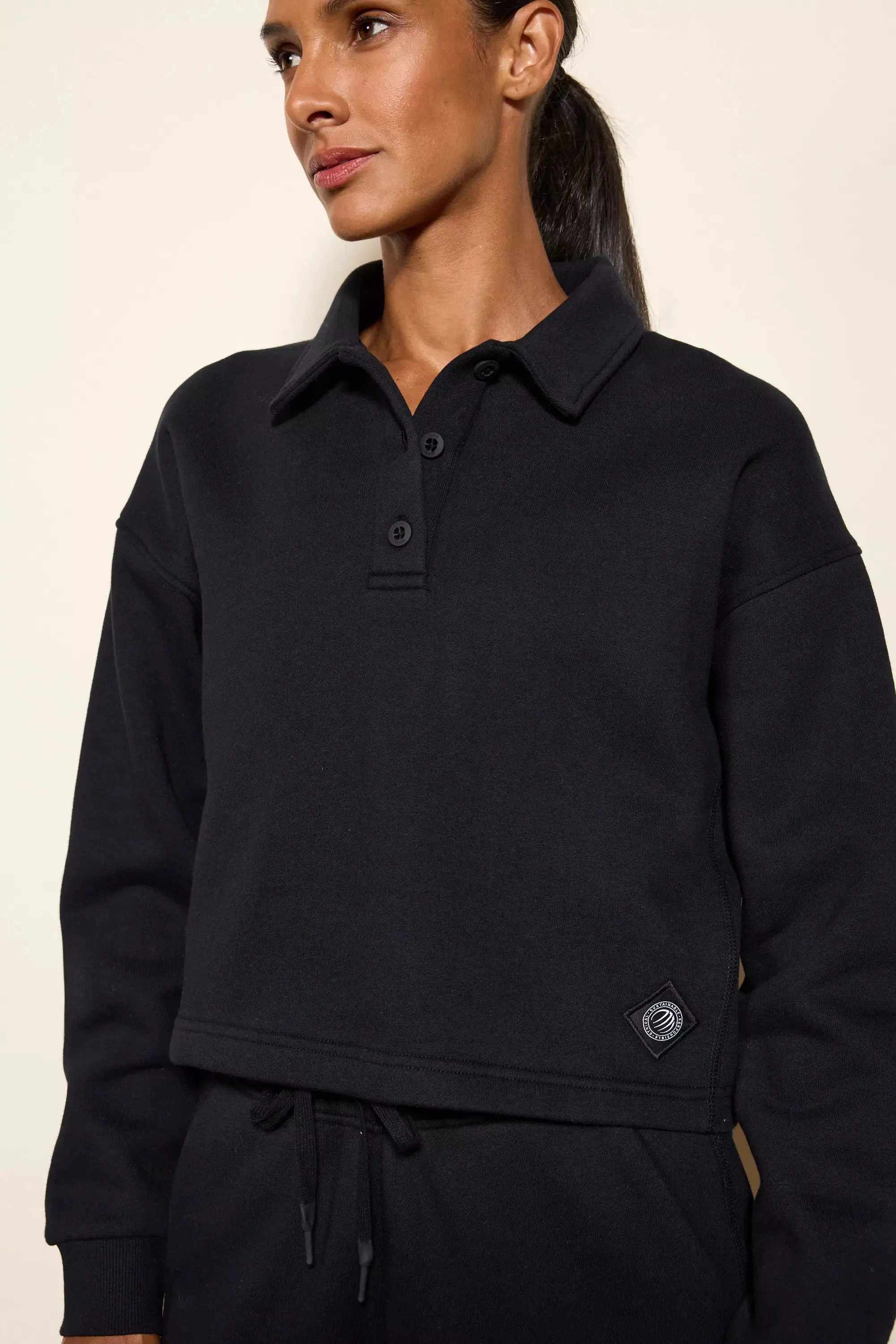 Luxefleece Polo - Black