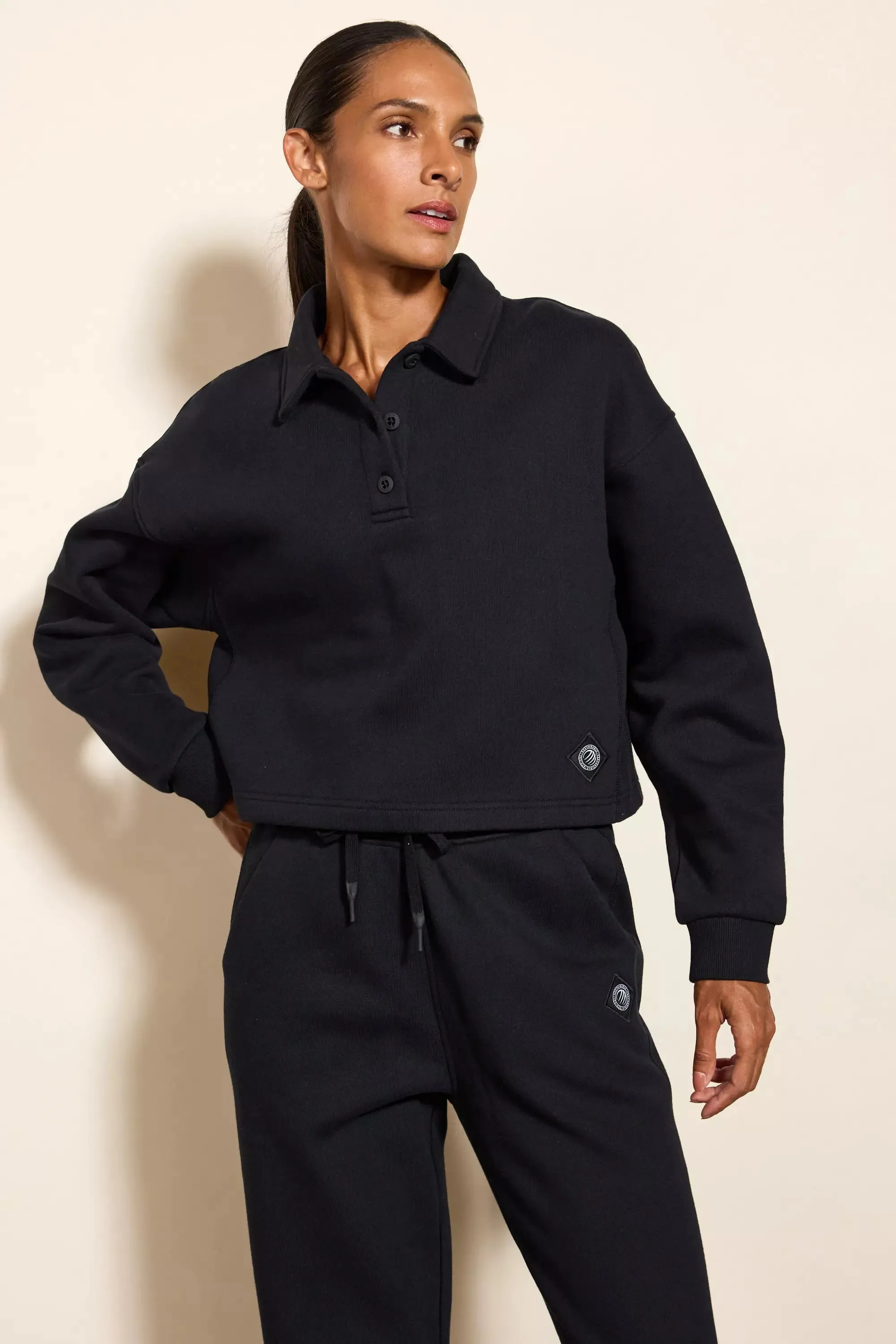Luxefleece Polo - Black