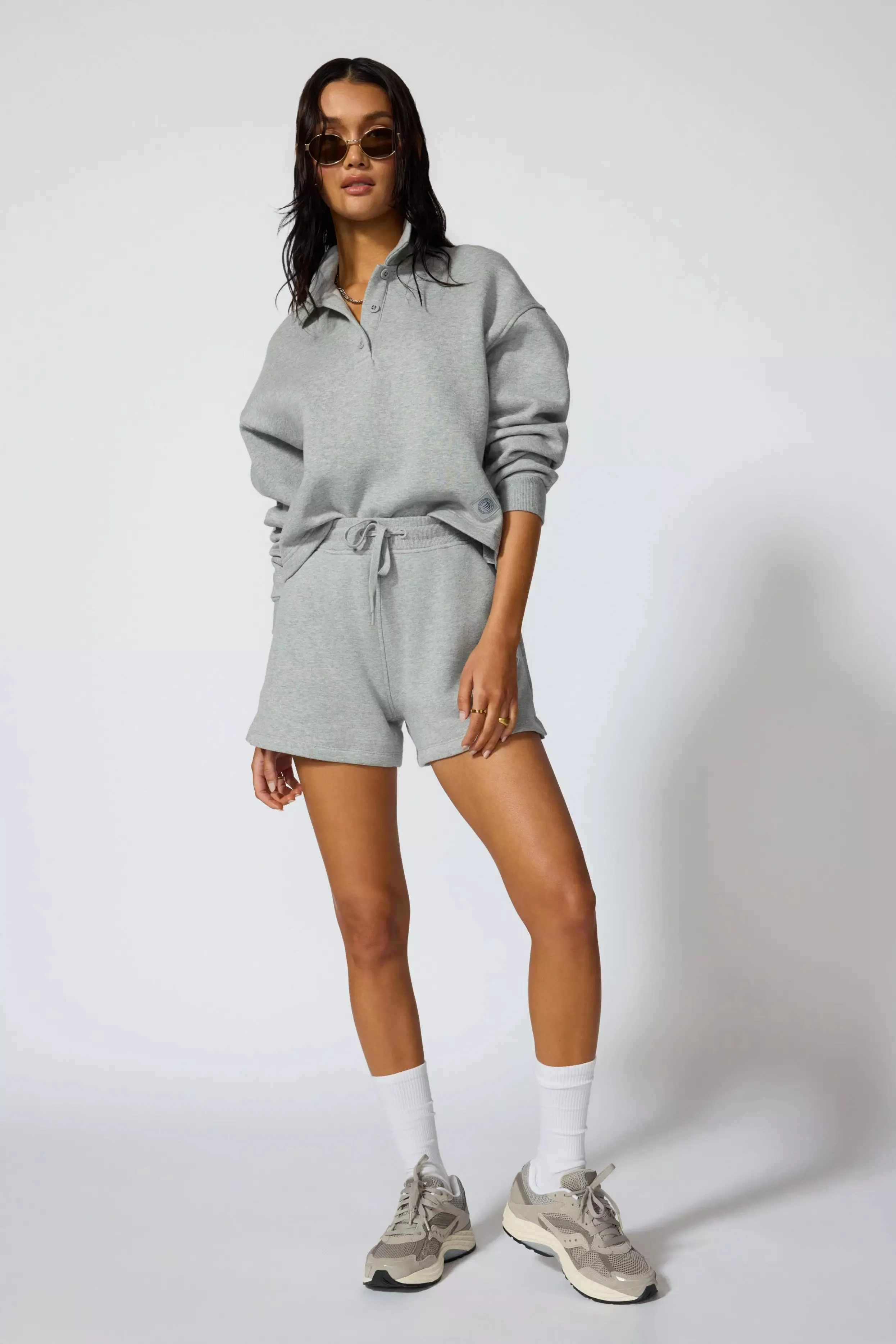 Luxefleece Polo - Htr Concrete