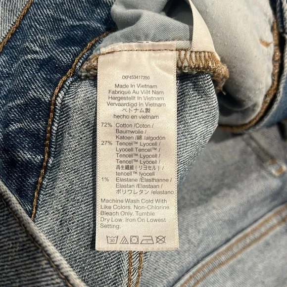 Madewell The Perfect Jean Short.  Size 27
