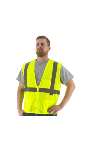 Majestic 75-3201 Hi-Vis Mesh Vest ANSI 2 R