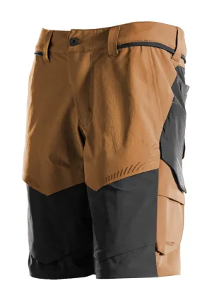 Mascot Customized Stretch Lightweight Shorts - Nut Brown/Black