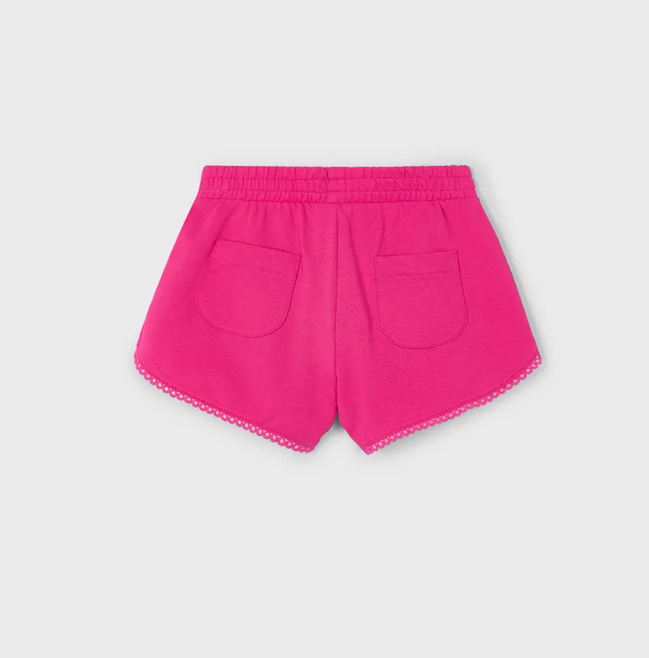 Mayoral Girl Fuchsia Chenille Shorts