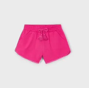 Mayoral Girl Fuchsia Chenille Shorts