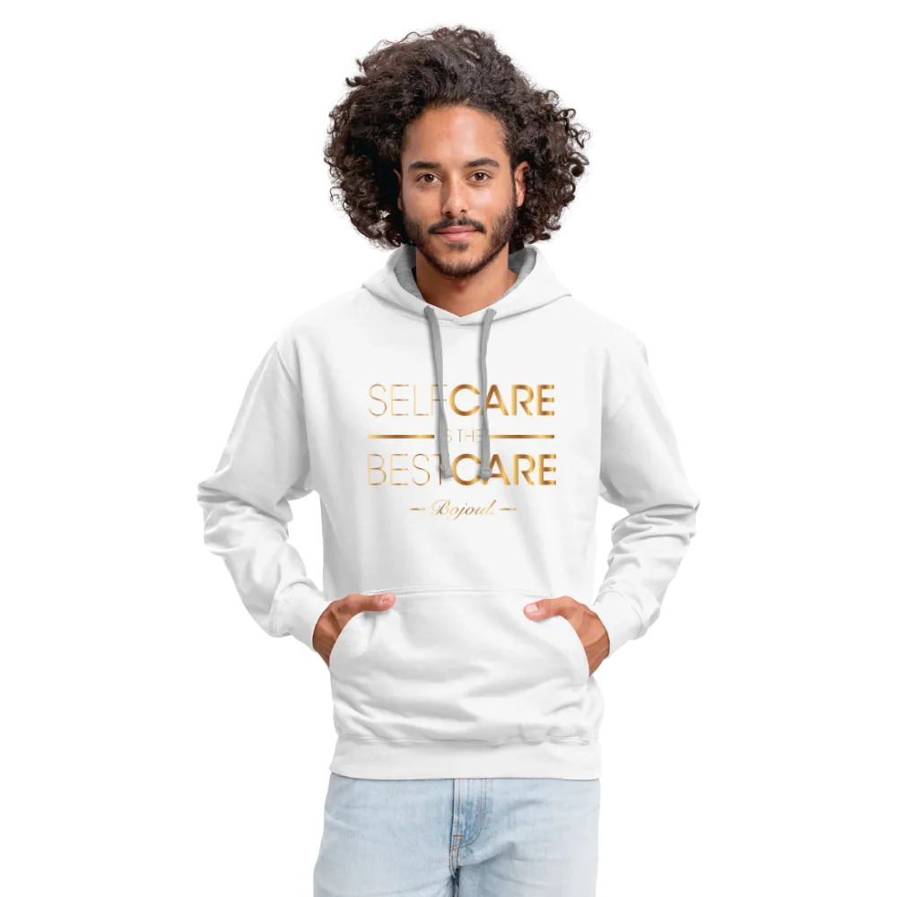 Men Self Care Contrast Hoodie