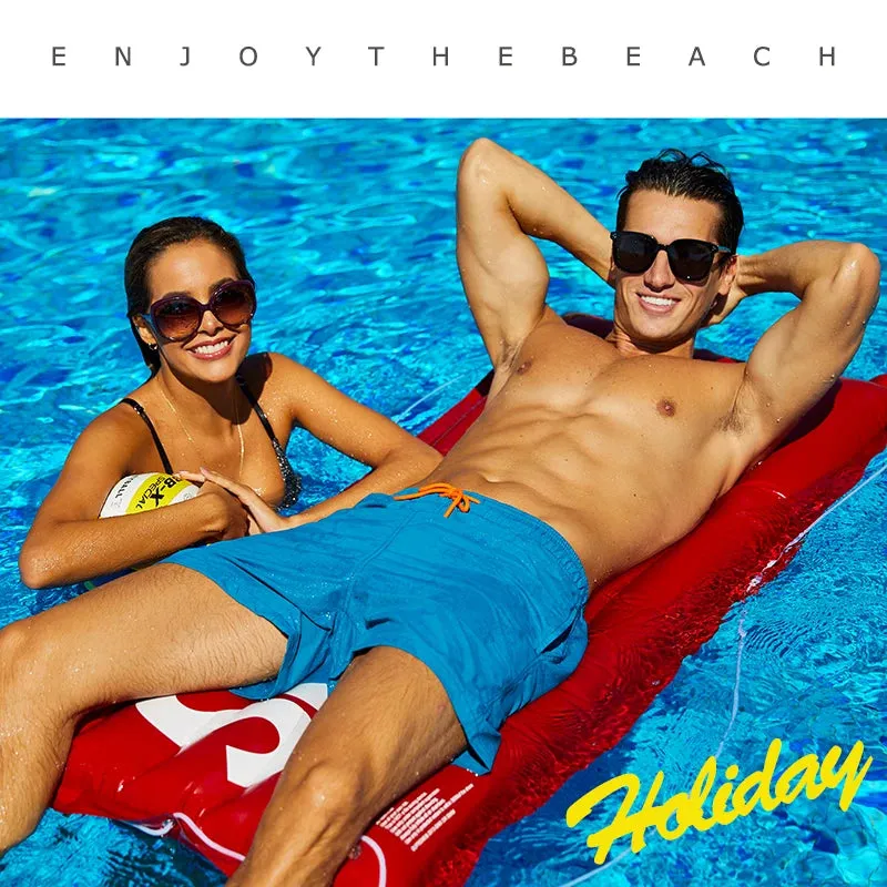 Men Swim Shorts Trunks Solid Color