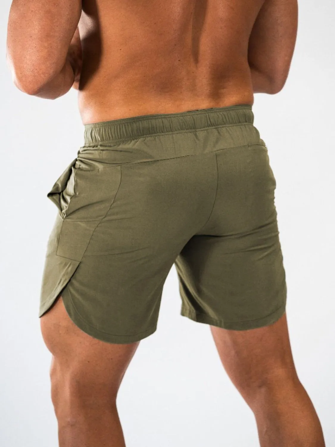 Men's Elastic Waist Active Shorts