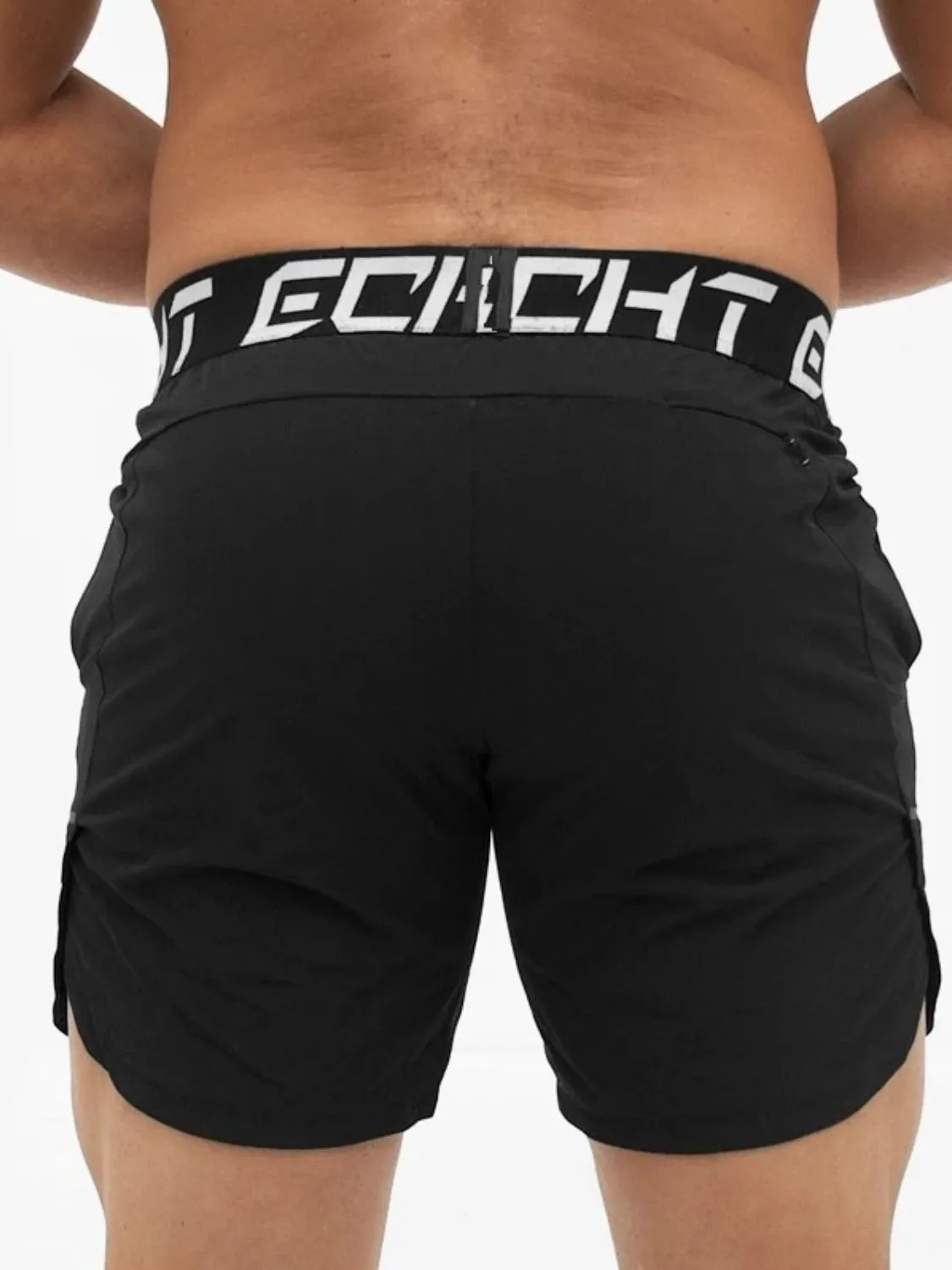 Men's Letter Elastic Waist Active Shorts