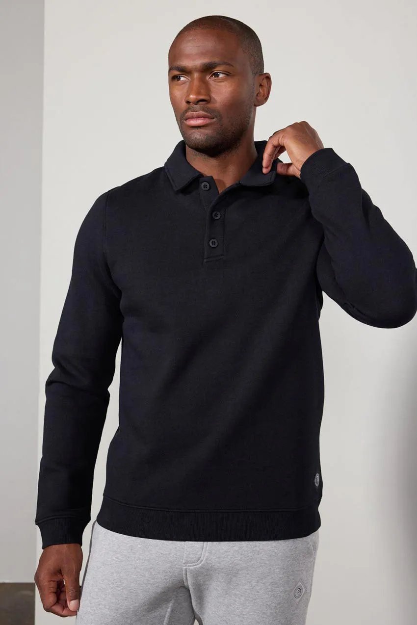 Men's Luxefleece Polo - Black