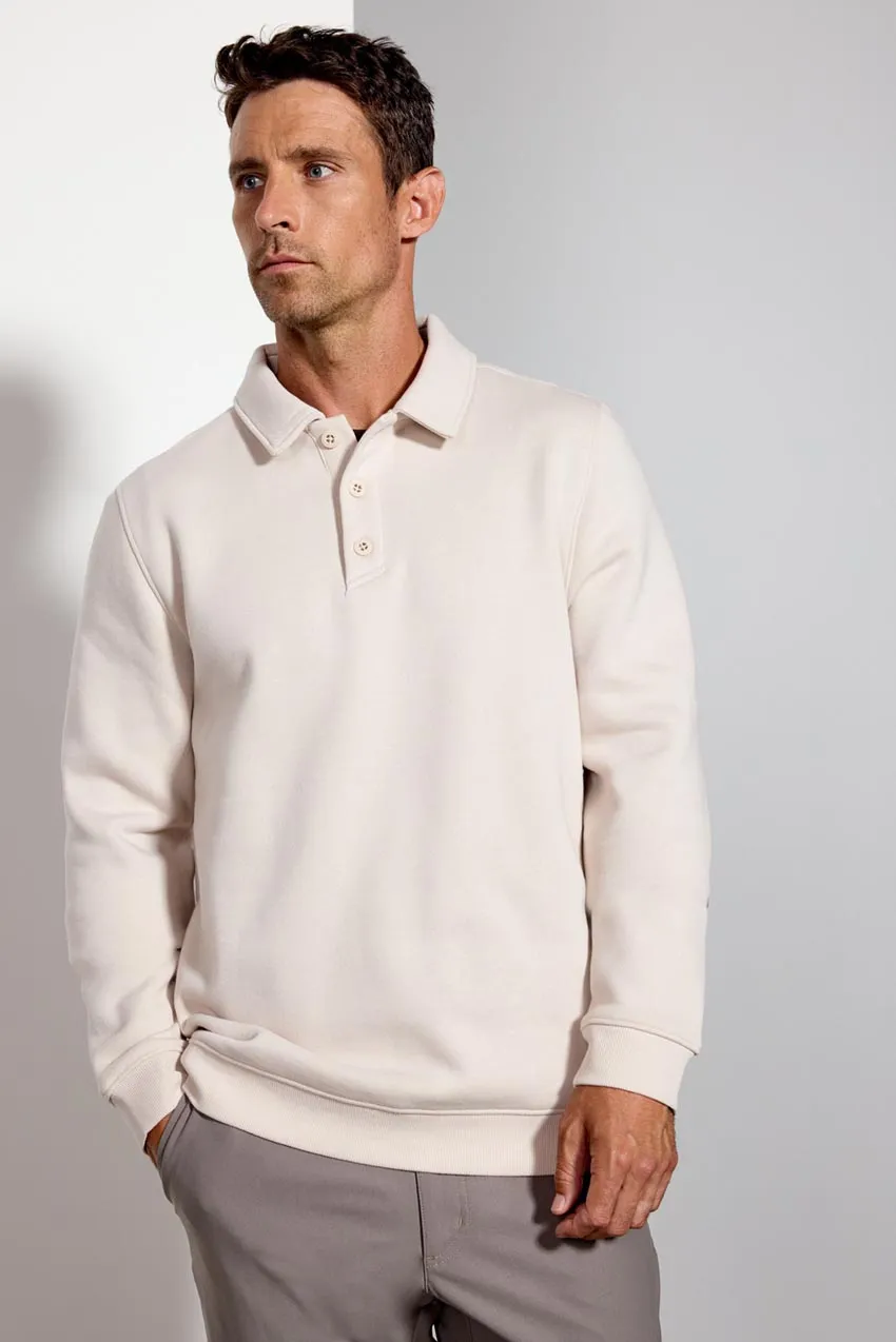 Men's Luxefleece Polo - Stone