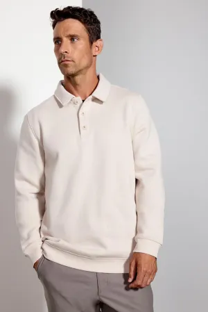 Men's Luxefleece Polo - Stone
