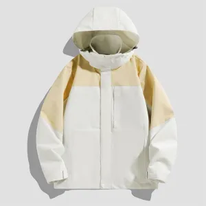 Men's Relaxed-Fit Rain Coat Featuring Windproof and Stain-Resistant Materials