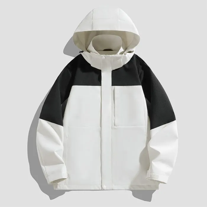 Men's Relaxed-Fit Rain Coat Featuring Windproof and Stain-Resistant Materials