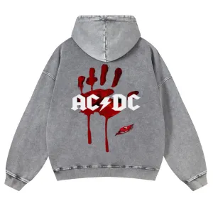 Mens Vintage ACDC Rock Band Hoodies