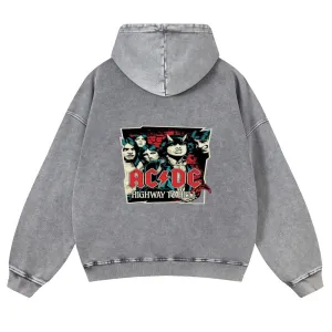 Mens Vintage ACDC Rock Hoodies