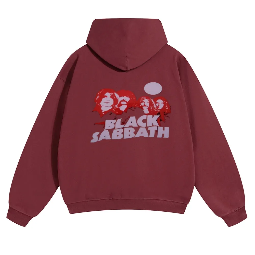 Mens Vintage Black Sabbath Rock Hoodies