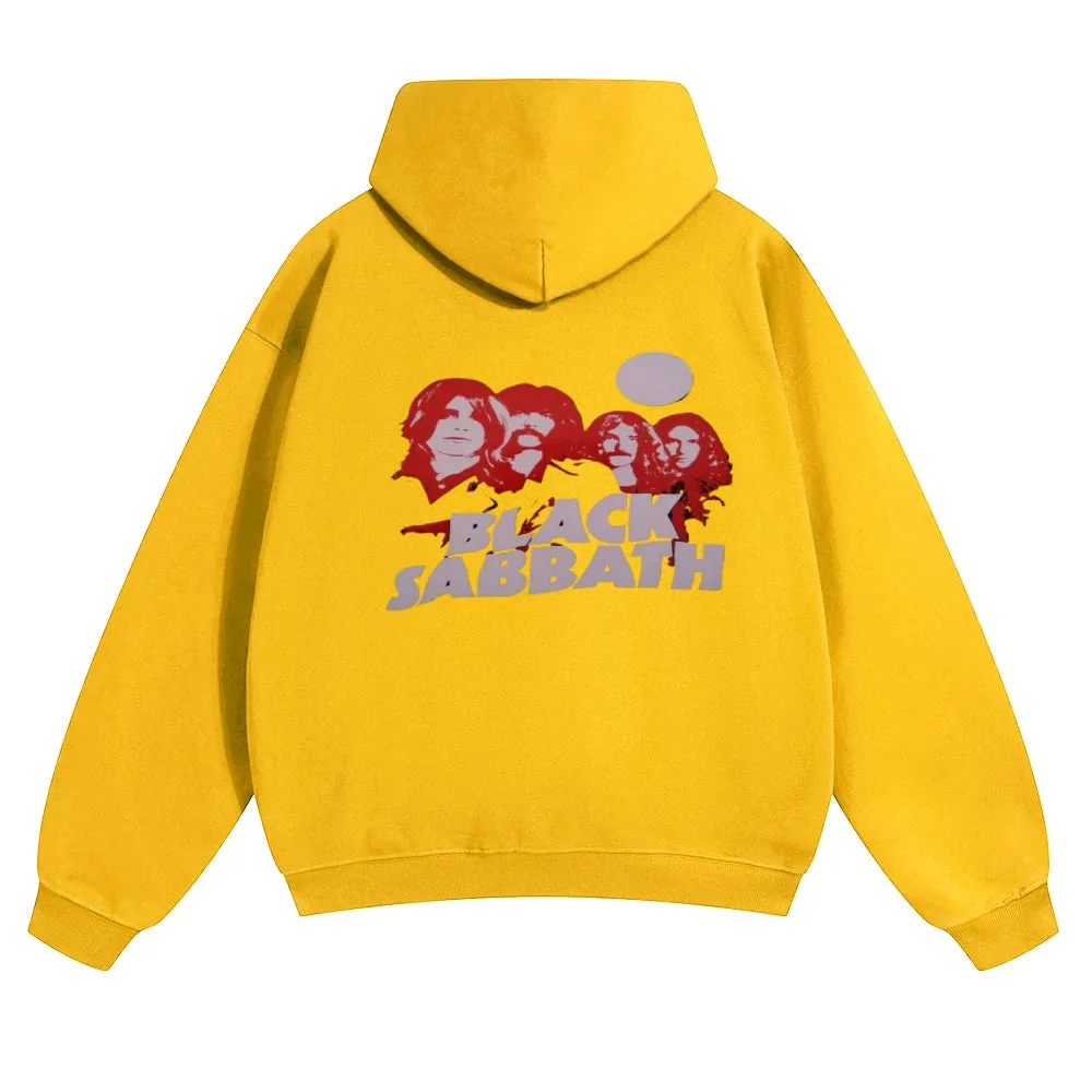 Mens Vintage Black Sabbath Rock Hoodies