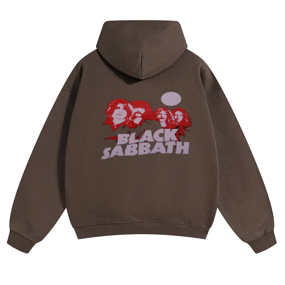 Mens Vintage Black Sabbath Rock Hoodies