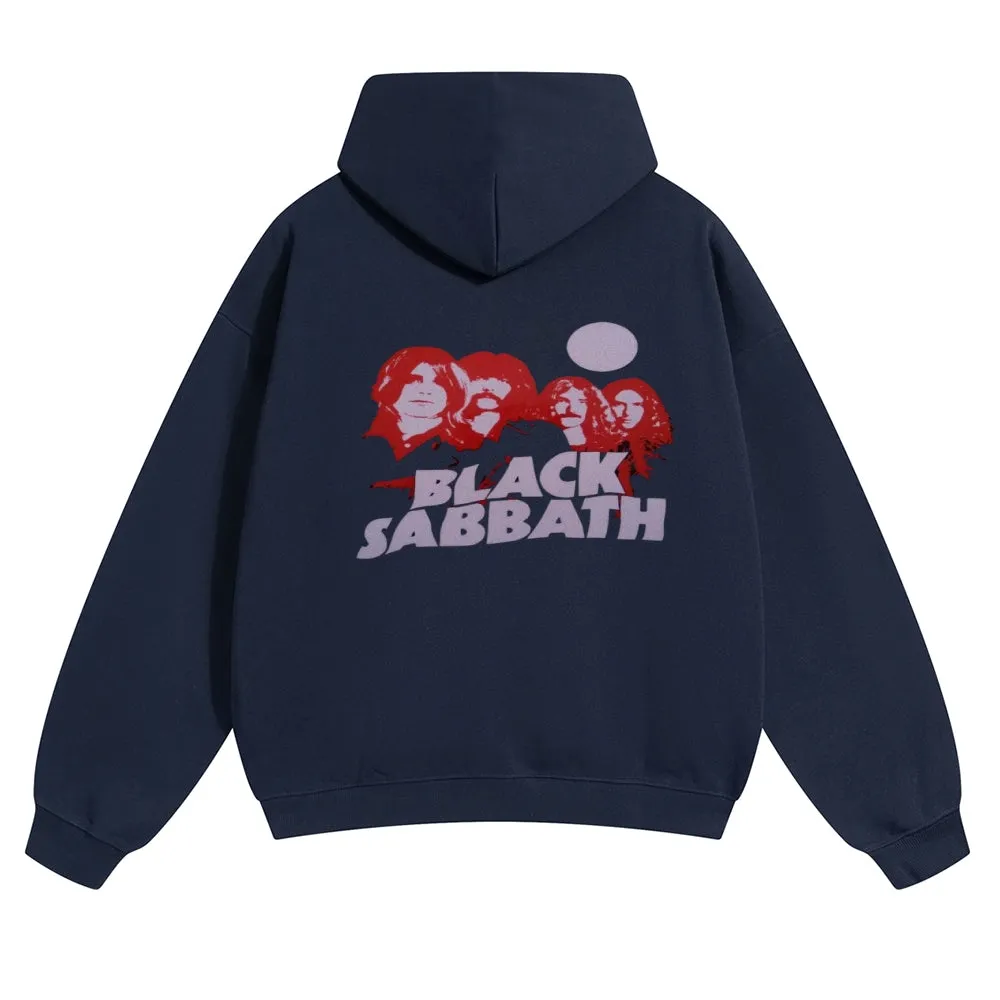 Mens Vintage Black Sabbath Rock Hoodies