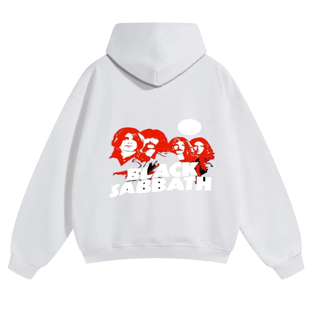 Mens Vintage Black Sabbath Rock Hoodies