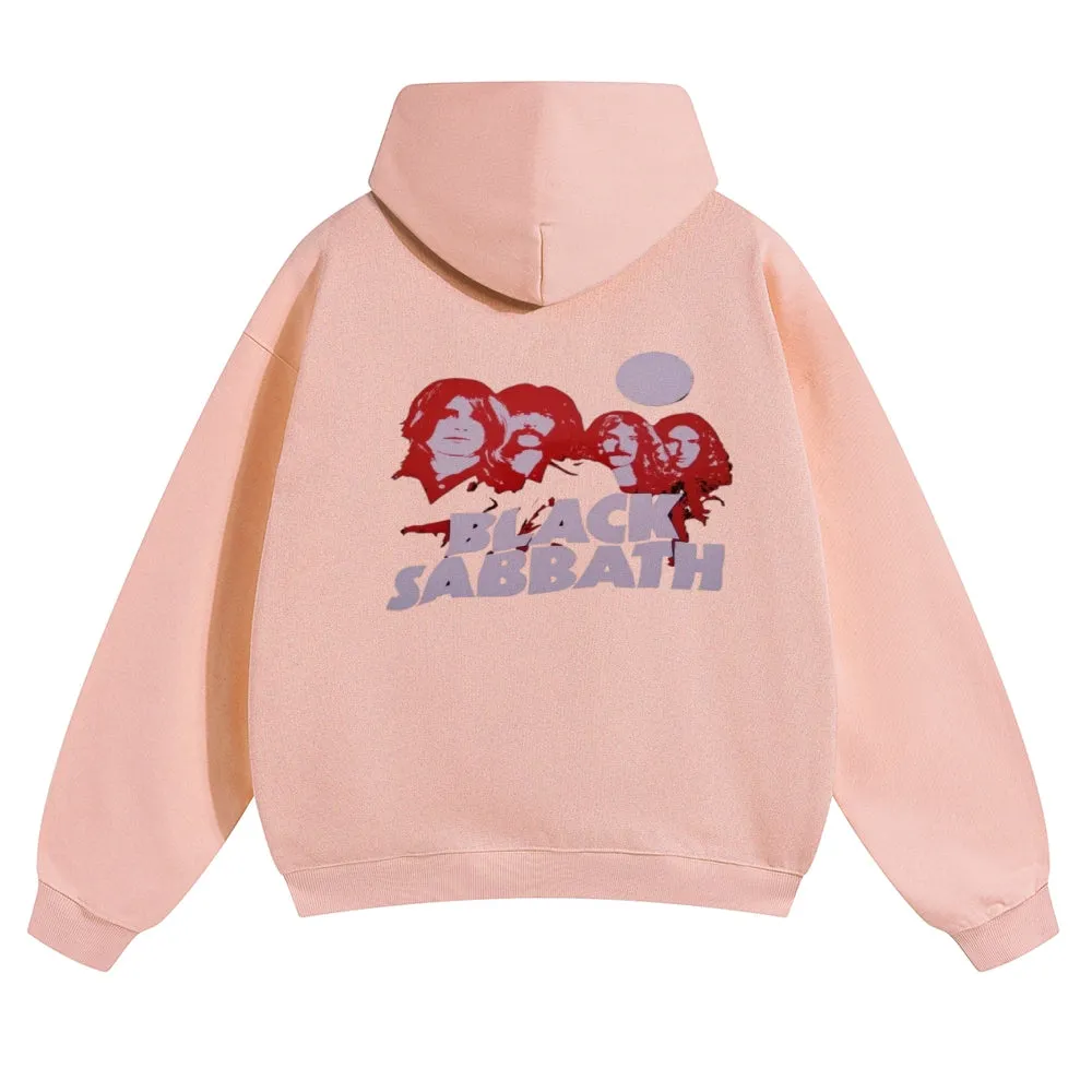Mens Vintage Black Sabbath Rock Hoodies