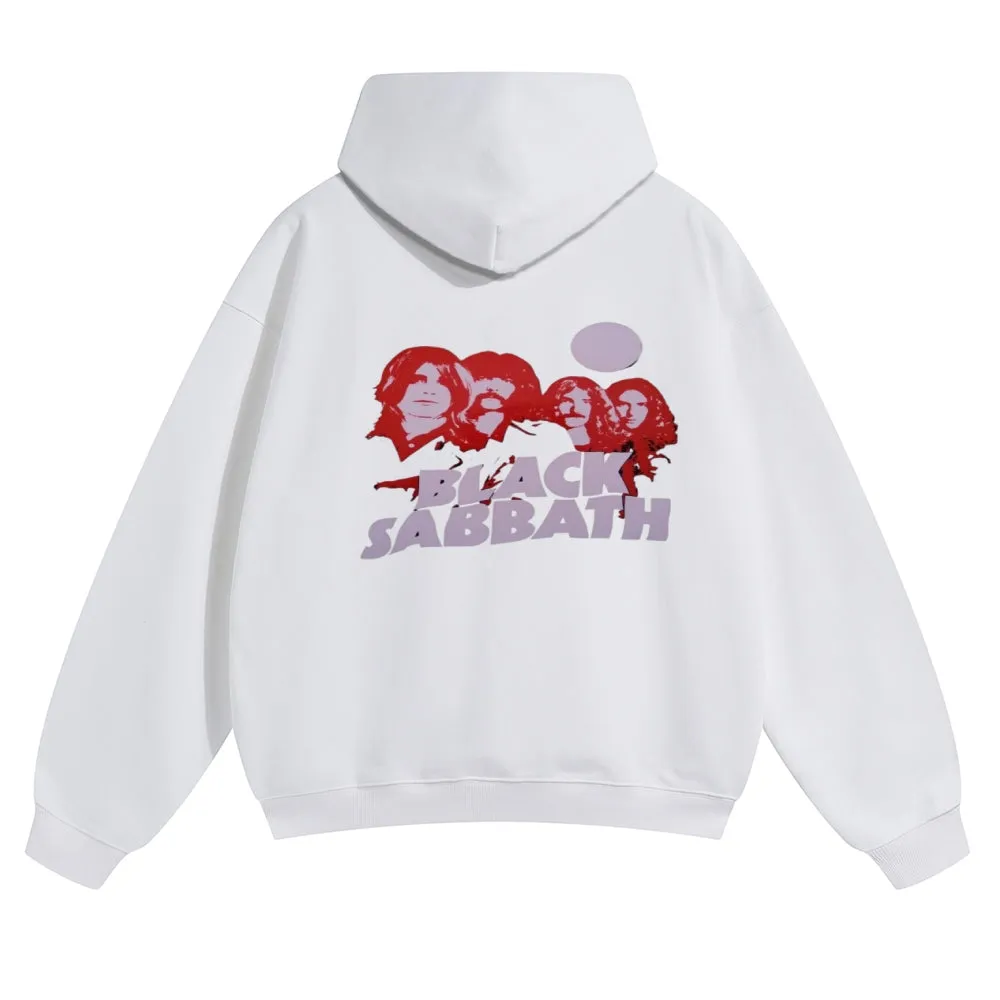 Mens Vintage Black Sabbath Rock Hoodies