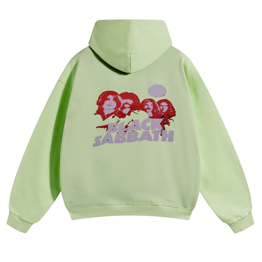 Mens Vintage Black Sabbath Rock Hoodies