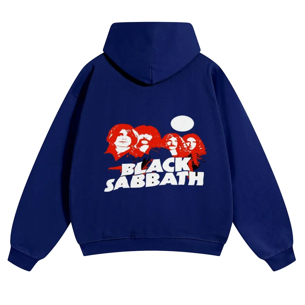 Mens Vintage Black Sabbath Rock Hoodies